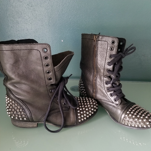 Steve Madden Tarnney Leather Boots - Picture 1 of 7